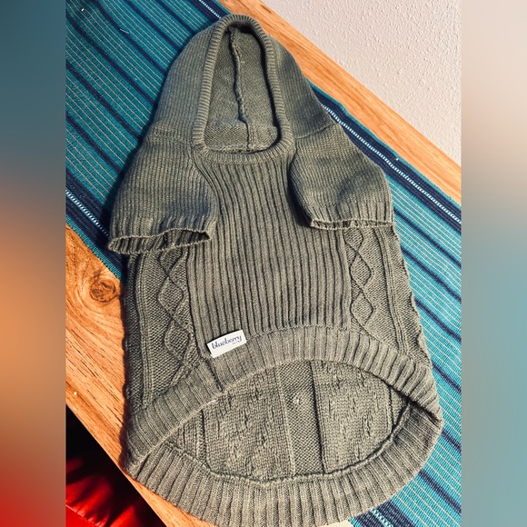 Blueberry Sage Green Knit Sweater for Dogs - Large - Picture 1 of 6